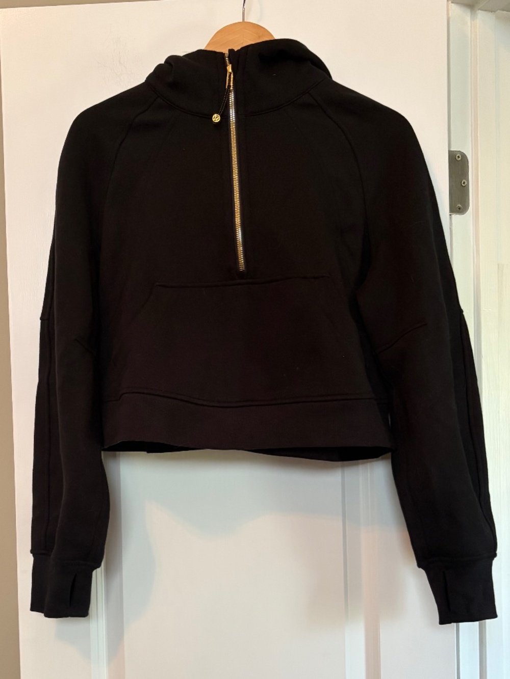 Lululemon Scuba Oversized Half-Zip Hoodie Black XS/S EUC